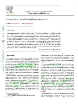 ParticleAugment: Sampling-Based Data Augmentation