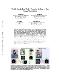 Tactile Sim-to-Real Policy Transfer via Real-to-Sim Image Translation