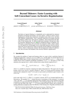 Beyond Tikhonov: Faster Learning with Self-Concordant Losses via
  Iterative Regularization