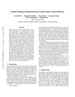 Bandit Modeling of Map Selection in Counter-Strike: Global Offensive