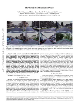 The Oxford Road Boundaries Dataset