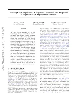 Probing GNN Explainers: A Rigorous Theoretical and Empirical Analysis of
  GNN Explanation Methods
