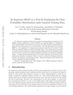 An Imprecise SHAP as a Tool for Explaining the Class Probability
  Distributions under Limited Training Data