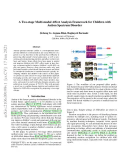 A Two-stage Multi-modal Affect Analysis Framework for Children with
  Autism Spectrum Disorder