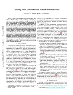 Learning from Demonstration without Demonstrations