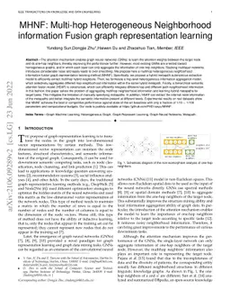 MHNF: Multi-hop Heterogeneous Neighborhood information Fusion graph
  representation learning