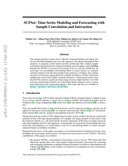 SCINet: Time Series Modeling and Forecasting with Sample Convolution and
  Interaction