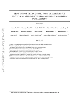 How can we learn (more) from challenges? A statistical approach to
  driving future algorithm development