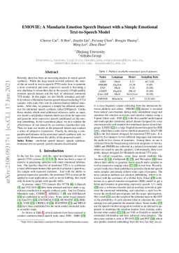 EMOVIE: A Mandarin Emotion Speech Dataset with a Simple Emotional
  Text-to-Speech Model