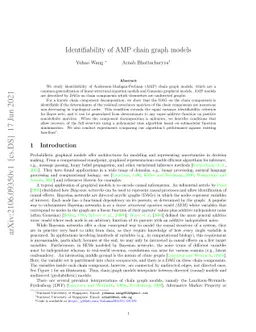 Identifiability of AMP chain graph models