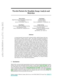 Wavelet-Packets for Deepfake Image Analysis and Detection