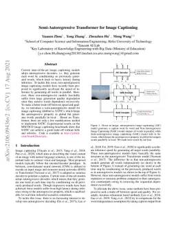 Semi-Autoregressive Transformer for Image Captioning