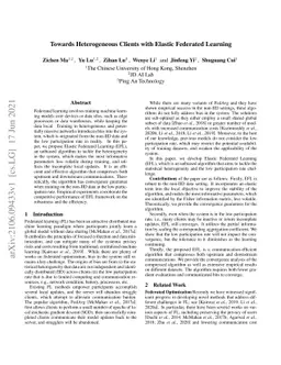 Towards Heterogeneous Clients with Elastic Federated Learning