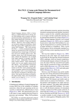 DocNLI: A Large-scale Dataset for Document-level Natural Language
  Inference