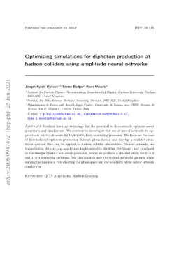 Optimising simulations for diphoton production at hadron colliders using
  amplitude neural networks