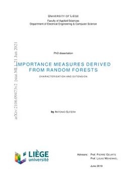 Importance measures derived from random forests: characterisation and
  extension