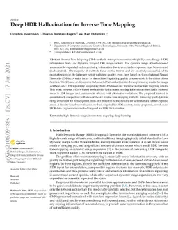 Deep HDR Hallucination for Inverse Tone Mapping