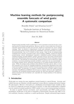 Machine learning methods for postprocessing ensemble forecasts of wind
  gusts: A systematic comparison