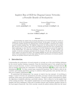 Implicit Bias of SGD for Diagonal Linear Networks: a Provable Benefit of
  Stochasticity