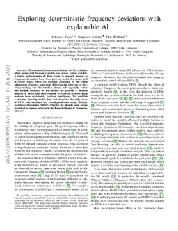 Exploring deterministic frequency deviations with explainable AI