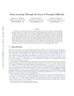 Deep Learning Through the Lens of Example Difficulty