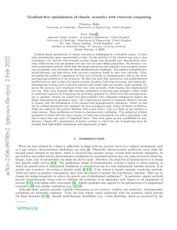 Gradient-free optimization of chaotic acoustics with reservoir computing
