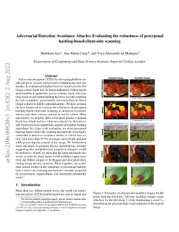 Adversarial Detection Avoidance Attacks: Evaluating the robustness of
  perceptual hashing-based client-side scanning