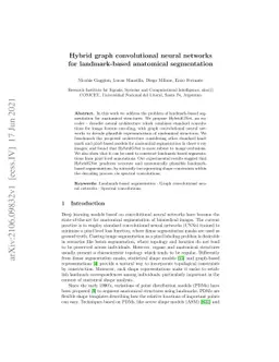 Hybrid graph convolutional neural networks for landmark-based anatomical
  segmentation