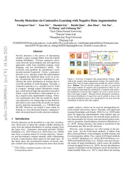 Novelty Detection via Contrastive Learning with Negative Data
  Augmentation