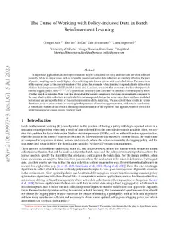 The Curse of Passive Data Collection in Batch Reinforcement Learning