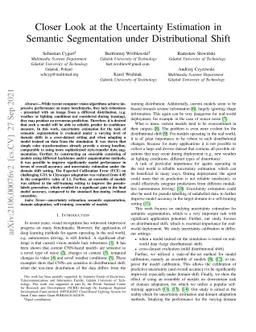 Closer Look at the Uncertainty Estimation in Semantic Segmentation under
  Distributional Shift