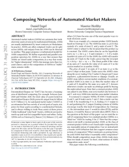 Composing Networks of Automated Market Makers