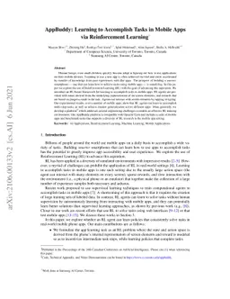 AppBuddy: Learning to Accomplish Tasks in Mobile Apps via Reinforcement
  Learning