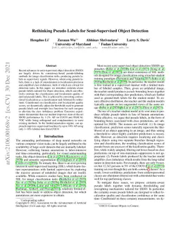 Rethinking Pseudo Labels for Semi-Supervised Object Detection