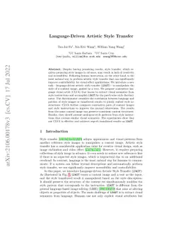 Language-Driven Image Style Transfer