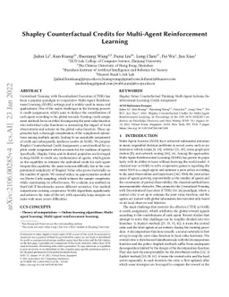 Shapley Counterfactual Credits for Multi-Agent Reinforcement Learning