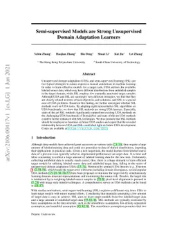 Semi-supervised Models are Strong Unsupervised Domain Adaptation
  Learners