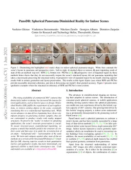 PanoDR: Spherical Panorama Diminished Reality for Indoor Scenes