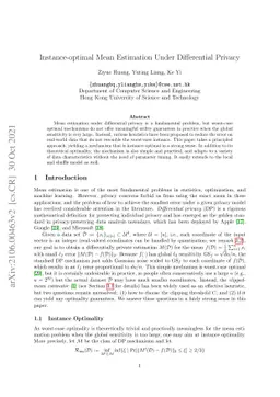 Instance-optimal Mean Estimation Under Differential Privacy
