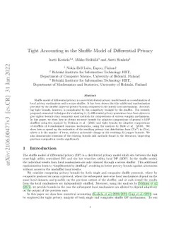 Tight Accounting in the Shuffle Model of Differential Privacy