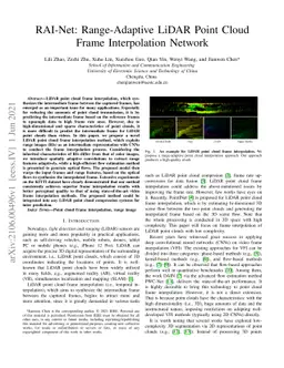 RAI-Net: Range-Adaptive LiDAR Point Cloud Frame Interpolation Network
