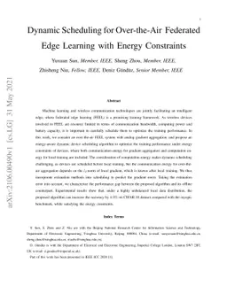 Dynamic Scheduling for Over-the-Air Federated Edge Learning with Energy
  Constraints