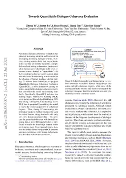 Towards Quantifiable Dialogue Coherence Evaluation