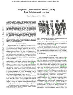 DeepWalk: Omnidirectional Bipedal Gait by Deep Reinforcement Learning