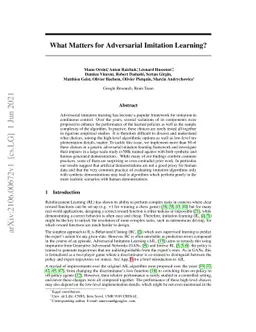 What Matters for Adversarial Imitation Learning?