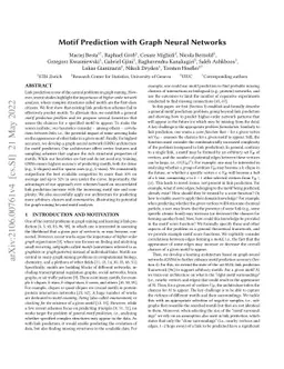 Motif Prediction with Graph Neural Networks