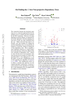 On Finding the $K$-best Non-projective Dependency Trees