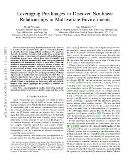 Leveraging Pre-Images to Discover Nonlinear Relationships in
  Multivariate Environments