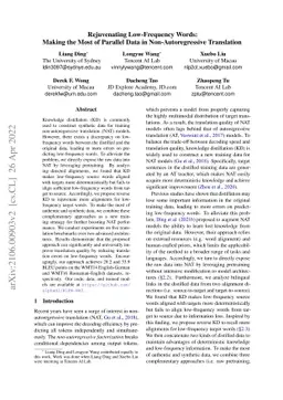 Rejuvenating Low-Frequency Words: Making the Most of Parallel Data in
  Non-Autoregressive Translation