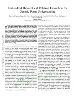 End-to-End Hierarchical Relation Extraction for Generic Form
  Understanding
